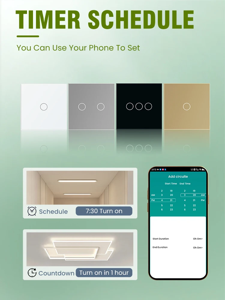 LOGEN Tuya Zigbee Smart Socket Touch Switch Голосовое управление Таймер Расписание Alexa Стеклянная