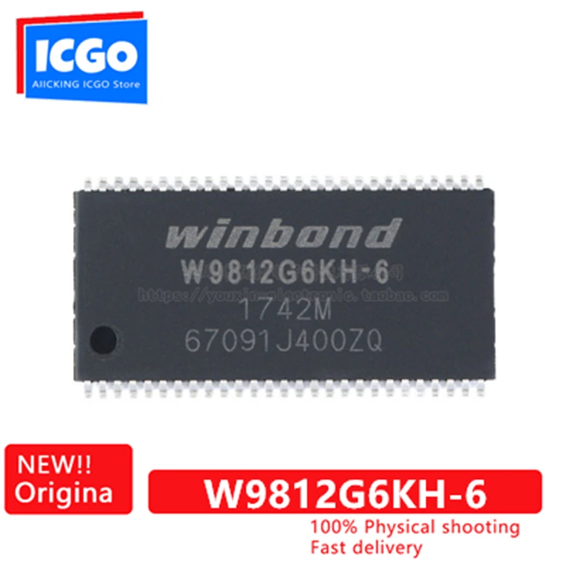 (10piece)100% New original W9812G6KH-6 TSOP-54 128MbitRAM memory chip Fast delivery Free shipping