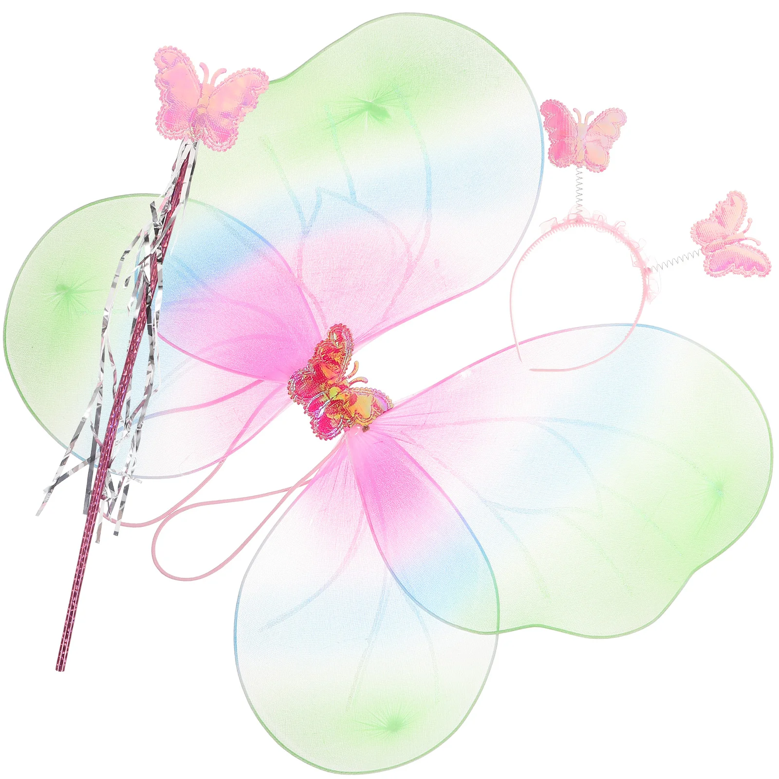 

1 Set Cosplay Butterfly Costume Butterfly Wing Little Girl Butterfly Headband Butterfly Wand