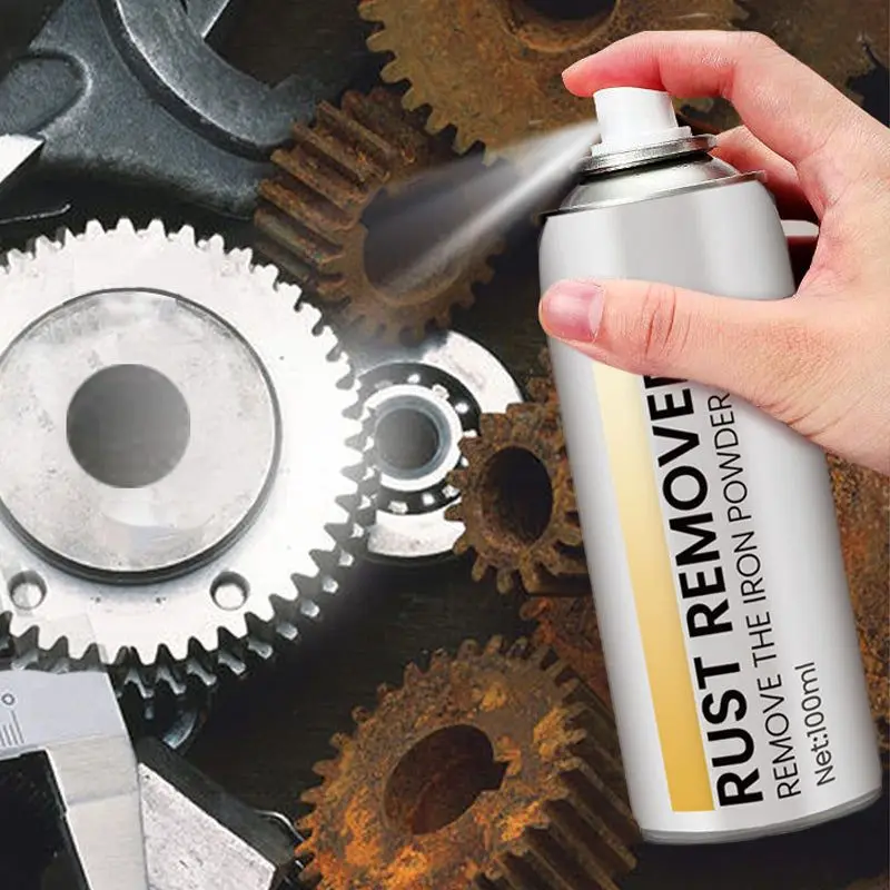 100ml Rust Removal Spray for Car Metal Components Automotive Wheel Rim Multi-Purpose Metal Wash Cleaning Parts Maintenance