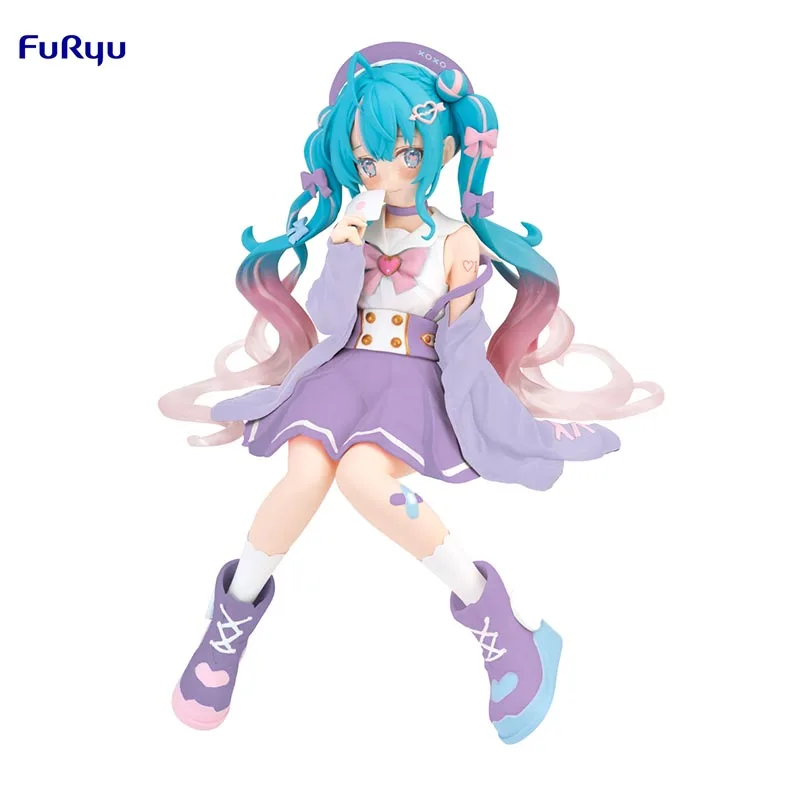 

Pre Sale Furyu Vocaloid Hatsune Miku Anime Figure Model Noodle Stopper Cute Cartoon Anime Figures Collectibles Models Toys Gifts