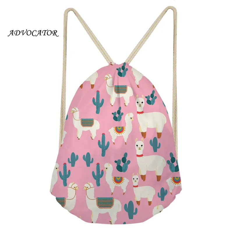 

Женский рюкзак на шнурке, с 3d-рисунком ламы и АЦТЕКСКИХ персонажей