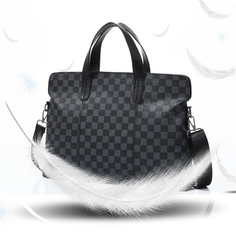 2023 Men Briefcase Bag High Quality Business Famous Brand PU Leather Shoulder Messenger Bags Office Handbag Laptop Women's Bag