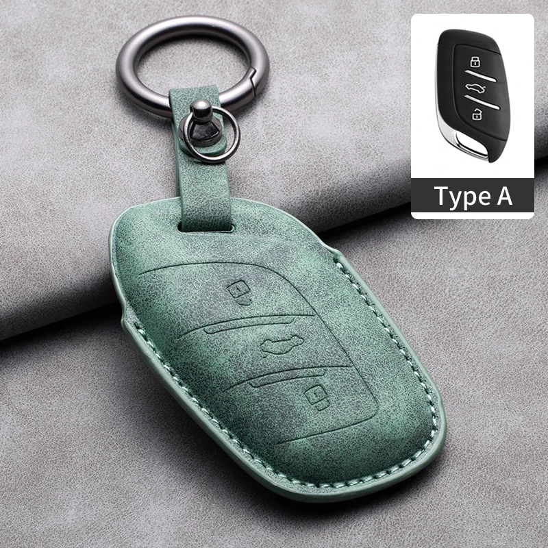 Кожаный чехол для ключей от машины MG4 Mg6 Ev Hs GT Zs Zx Mg5 Ehs Marvel X Roewe Rx3 Rx5 Rx8 Erix5 I6 I5