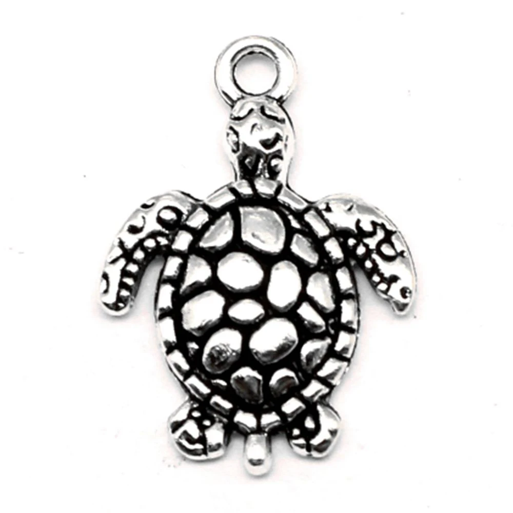 

10 шт., подвески в виде черепахи, 16 х23 мм