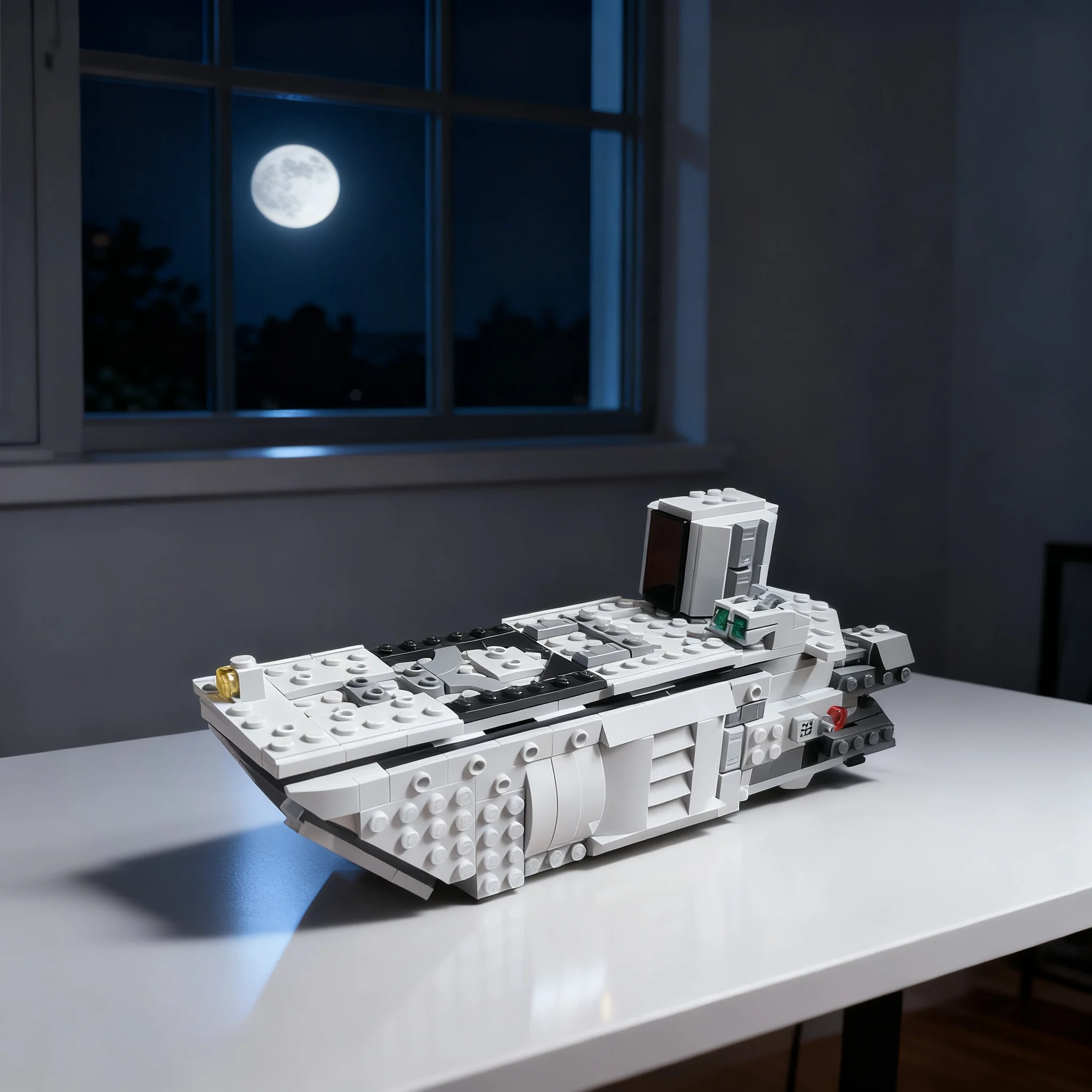 384 детали MOC Star Battle Модель транспорта войск Первого Ордена, строительные блоки, рождественский подарок, игрушки, декор, подарок на день рождения, художественная сборка своими руками. (art.: 3920dcc2576ff) - 3920dcc2576ff