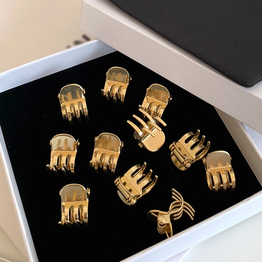 

2022 Cute Mini Hair Claws Metal Side Hair Clips Girls Small Hairpin Hair Styling Hairgrips Women Claws Headwear Hair Accessories