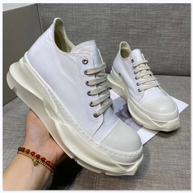 

New Flat Platform Shoes Women Patchwork Walking shoes thick Bottom Lace up Climbing Trainers Causal Shoes Woman