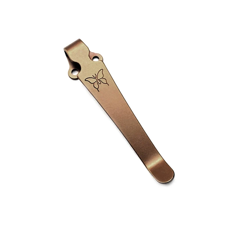 НОВЫЙ титановый карманный зажим для ножа с ЧПУ золотого цвета задний Benchmade Griptillian