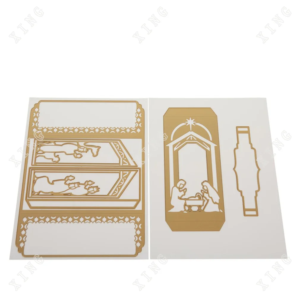

New Arrival Hot Mold Nativity Shutter Metal Cutting Dies Diy Scrapbooking Diary Photo Album Paper Craft Greeting Card Decoration