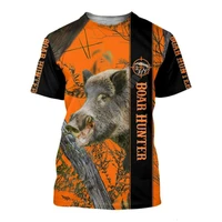 2022 new summer 3d t shirts men women boar hunting print harajuku shirts short sleeve viking casual tops