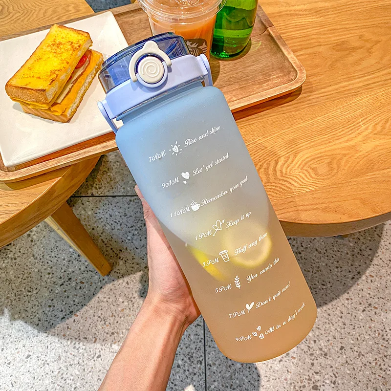 Большой объем 2 л чайник со шкалой для занятий спортом на открытом воздухе