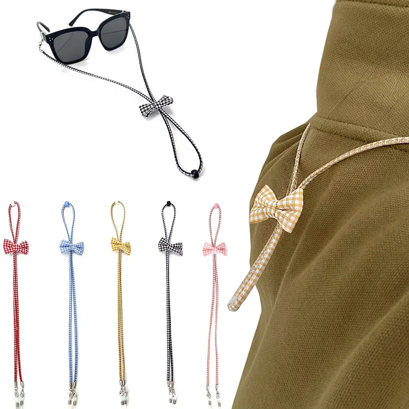 

1PCS Adjustable Lanyard Face Mask Extender Ear Savers Sunglasses Chains Bowknot Eyeglasses Chains Sunglasses Strap Holder