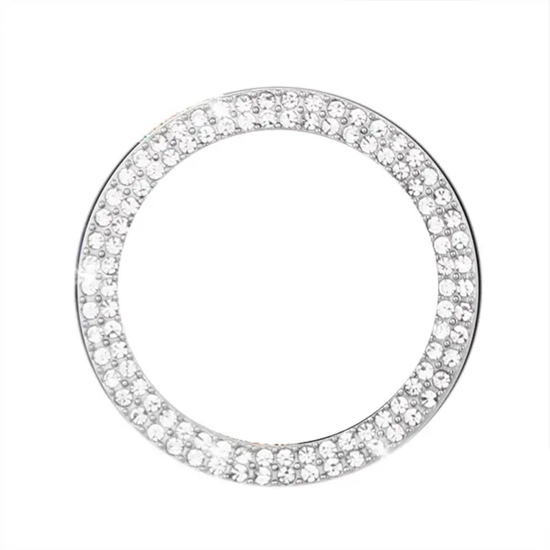 

Car Engine Start Stop Decoration Rings Rhinestone Sticker Engine Start Stop Button Cover Bling Car Crystal Rhinestone Ring