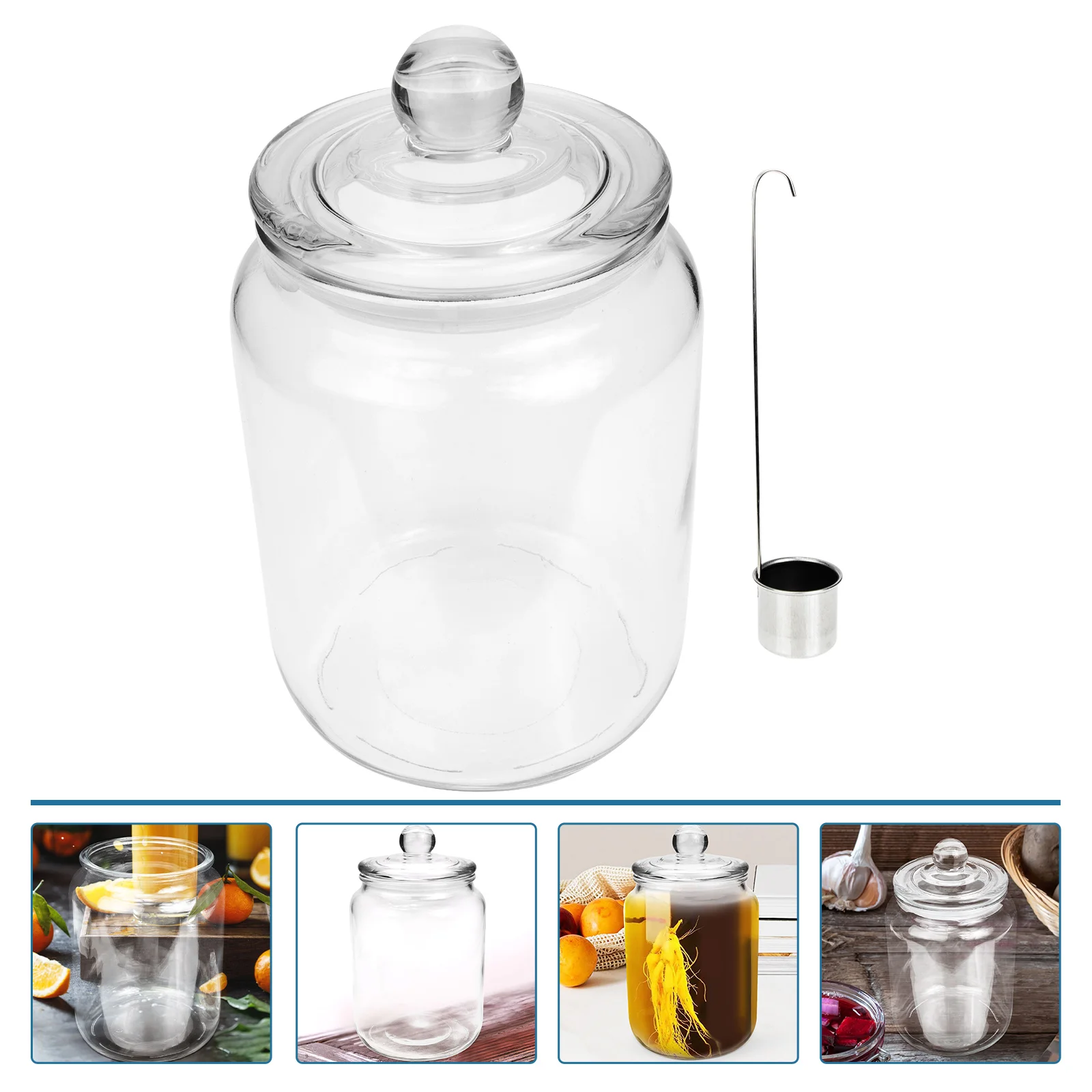 

Jar Jars Pickle Fermentationpickling Kimchi Storage Container Clear Sealed Airtight Vidrio Con Frascos Detapa Containers Can