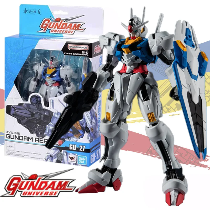 

Bandai Original GU 1/144 XVX-016 GUNDAM UNIVERSE AERIAL Anime Action Figure Finished Model Kit Robot Toy Gift for Children Kids