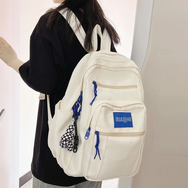 

Новый нейлоновый женский рюкзак KUZAI, модная Женская дорожная сумка с несколькими карманами, кавайная вместительная школьная сумка для девочек, Классные Рюкзаки для ноутбука