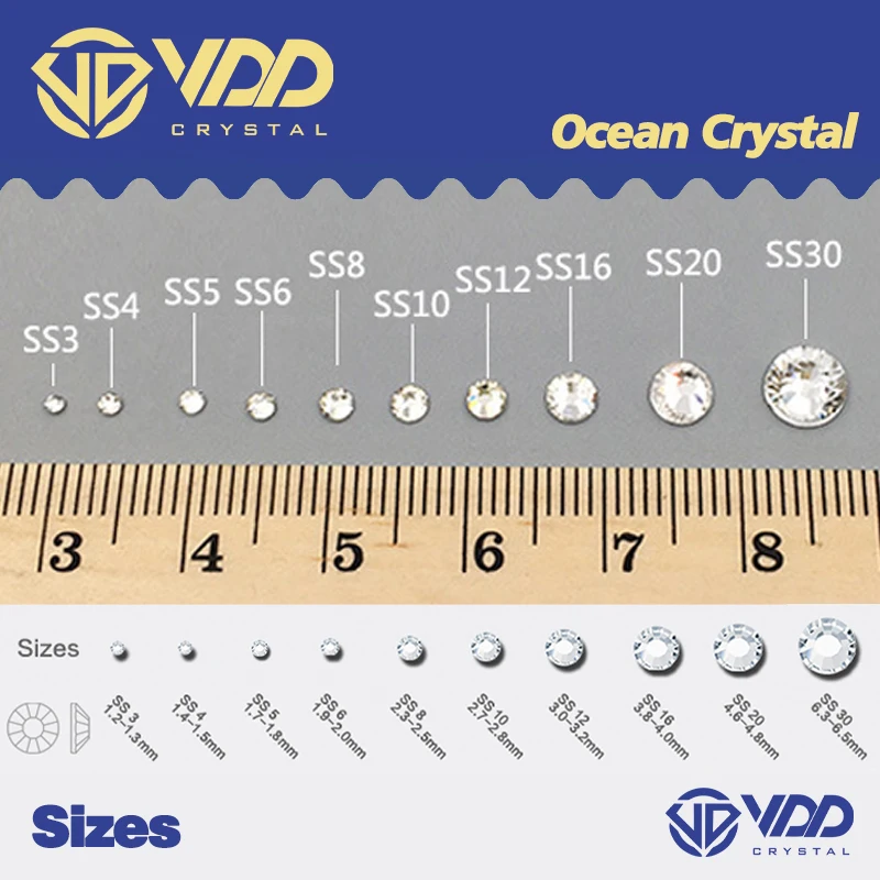Фото VDD SS4-SS30 AAAAA Hyacinth AB Glass стразы кристаллы блестящие стразы с плоским основанием камни для дизайна ногтей украшения для творчества стразы №5
