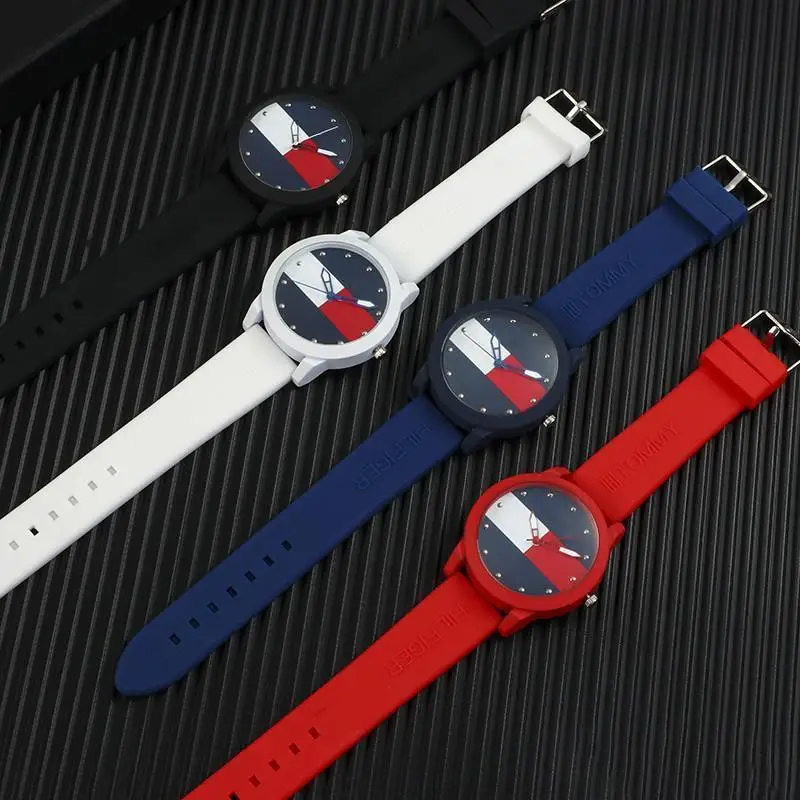 

Luxury Brand Colored Jelly Silicone Watch Band Quartz Watch Student Minimalist Unisex Watch Relojes Para Mujer Erkek Kol Saati