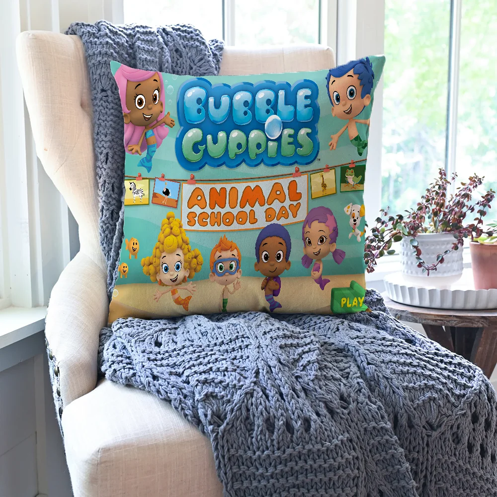 Наволочка MINISO аниме B-Bubble Guppies полиэстер/хлопок