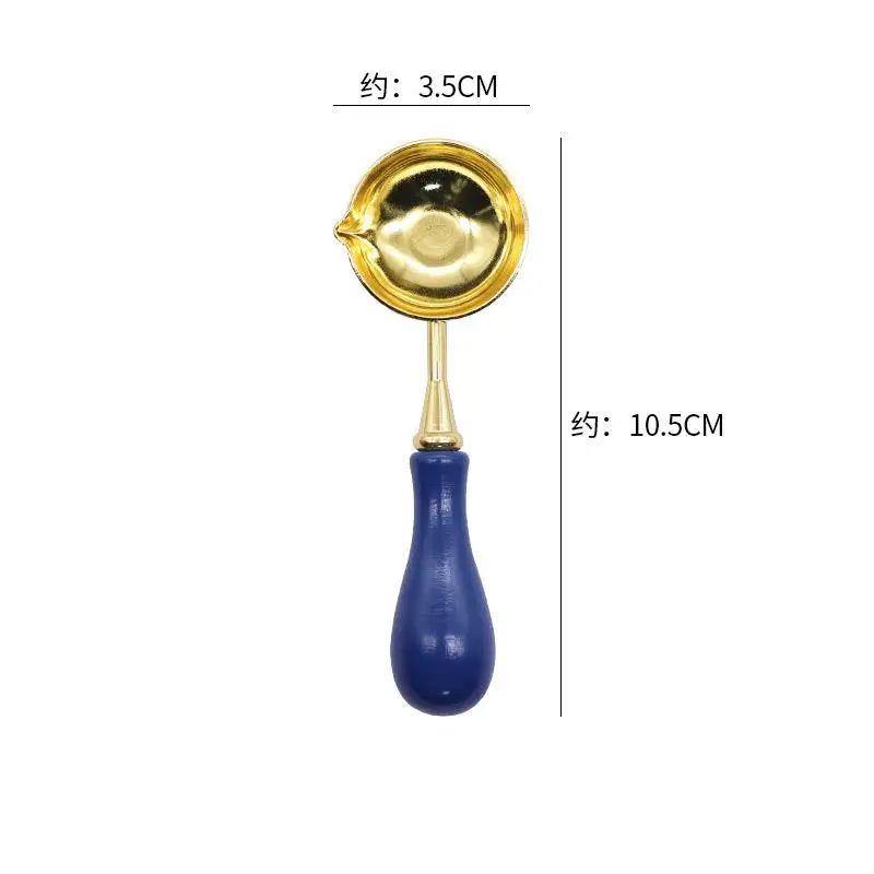 Ложка для воска изготовления штампов с деревянной ручкой винтажный конверт