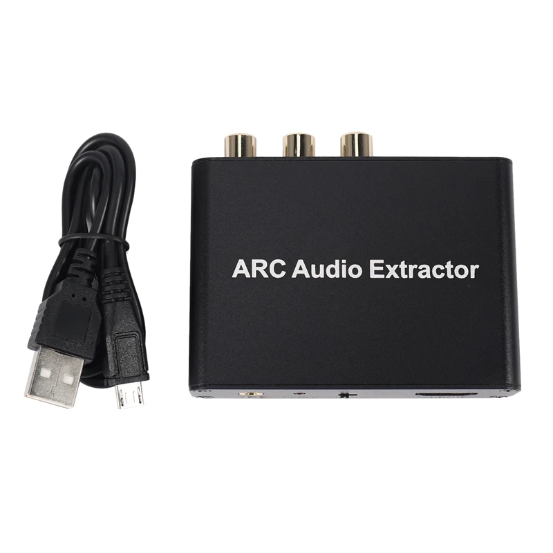 

FULL-HDMI ARC адаптер, ARC аудио экстрактор с цифровым оптическим TOSLINK SPDIF/коаксиальный и аналоговый 3,5 мм L/R стерео аудио преобразователь