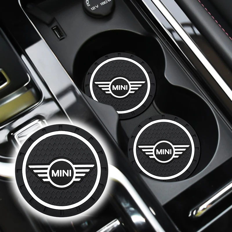 

Car Anti Slip Coaster Waterproof Silica Gel Bottle Pad Water Cups Mat Auto Styling For BMW Mini Cooper One S JCW R55 R56 R60 F55