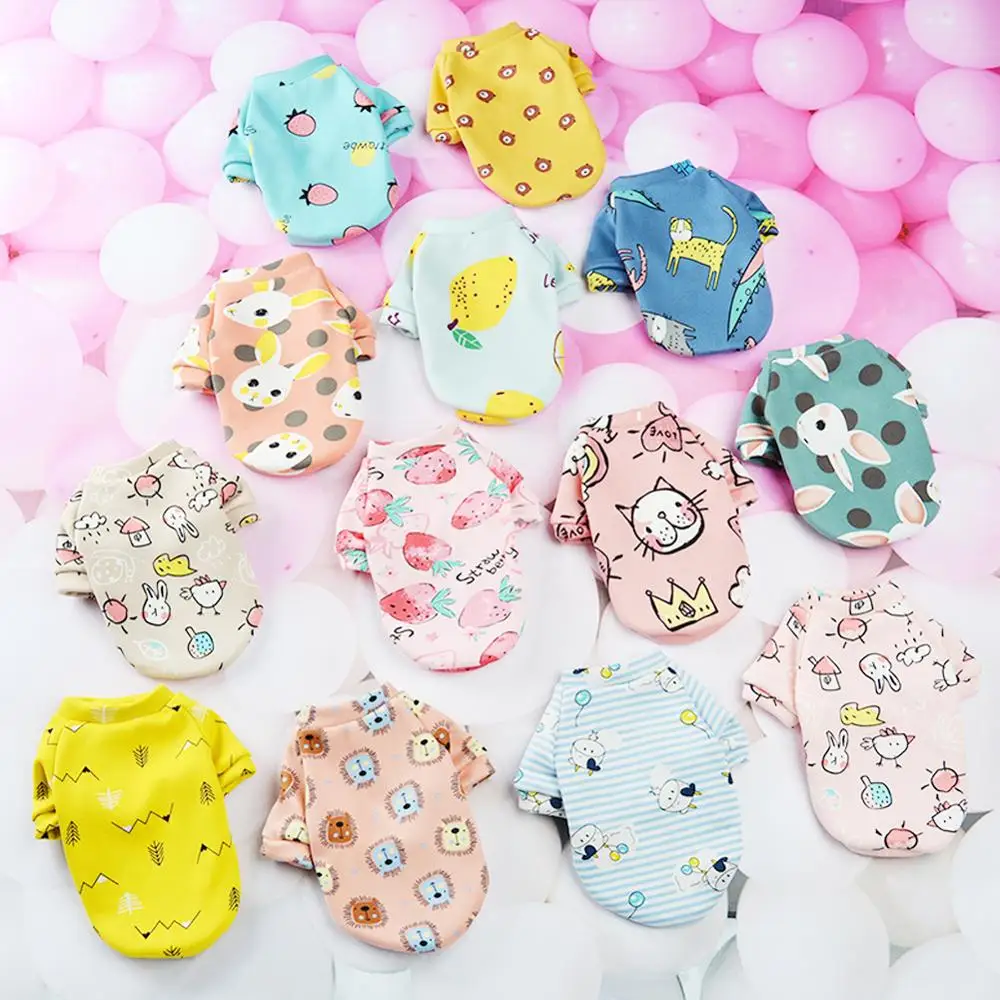 Печать маленькой собачьей куртки с капюшоном Зимняя теплая одежда для питомцев для чихуахуа, ши-тцу, свитшота щенка, кошки-пуловера.