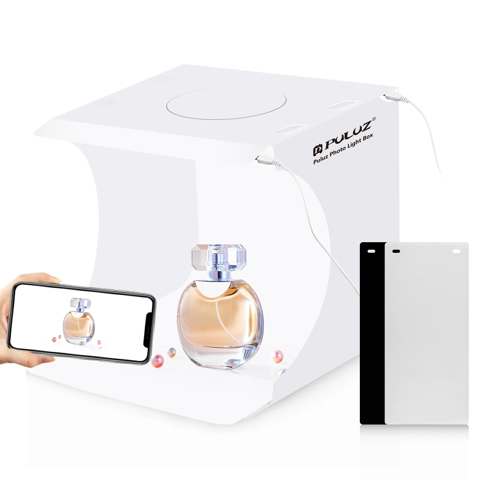 Складная портативная фотовспышка PULUZ 20 см 2 фотопанели лм