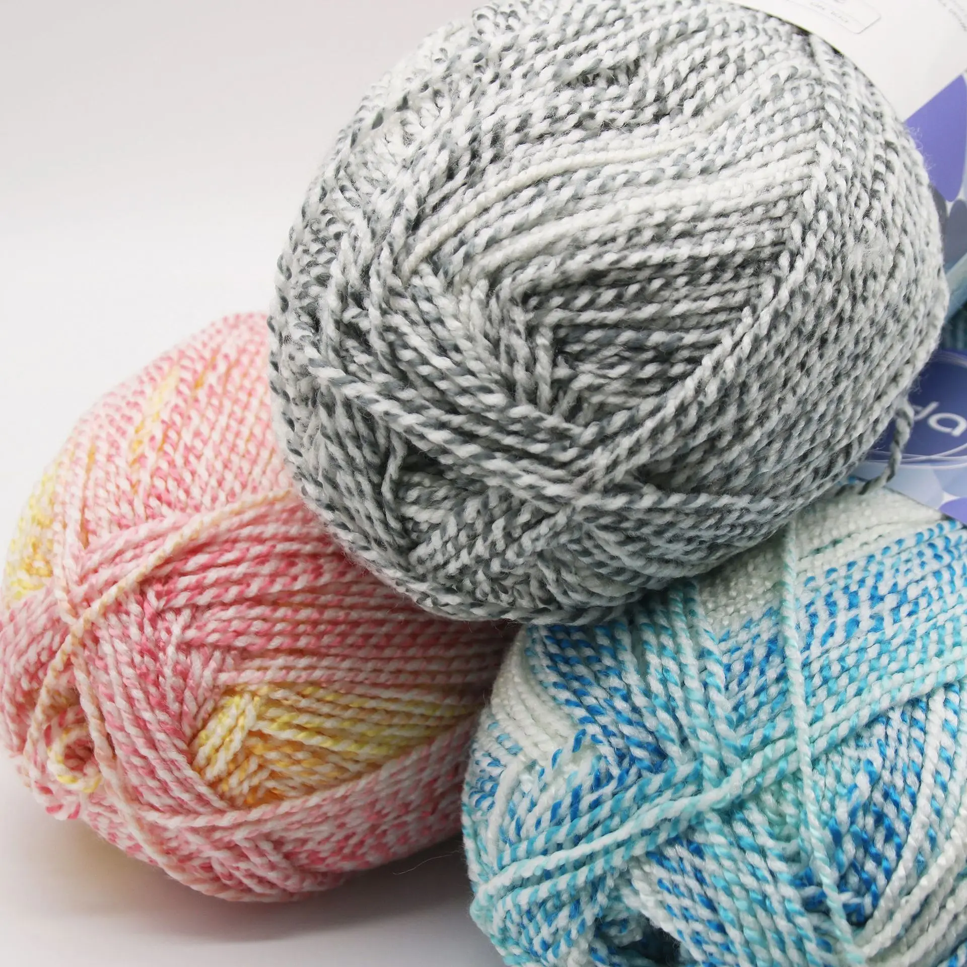 

1pcs 350g/ball 3-strand Spun Yarn Plied Yarn Acrylic Yarn Knitting Wool Ball Crocheted Gloves Scarves and Clothing