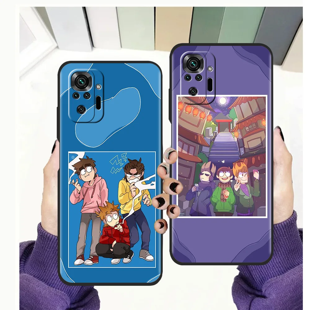 

Eddsworld Phone Case for Redmi Note 11 Pro Plus 7 8 8T 9S 9 10 Pro K40 Gaming 8 9 9A 9C Plus Shockproof Silicone Shell Funda TPU
