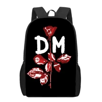 depeches band mode 3d print school bags for boys girls primary students backpacks kids book bag satchel back pack