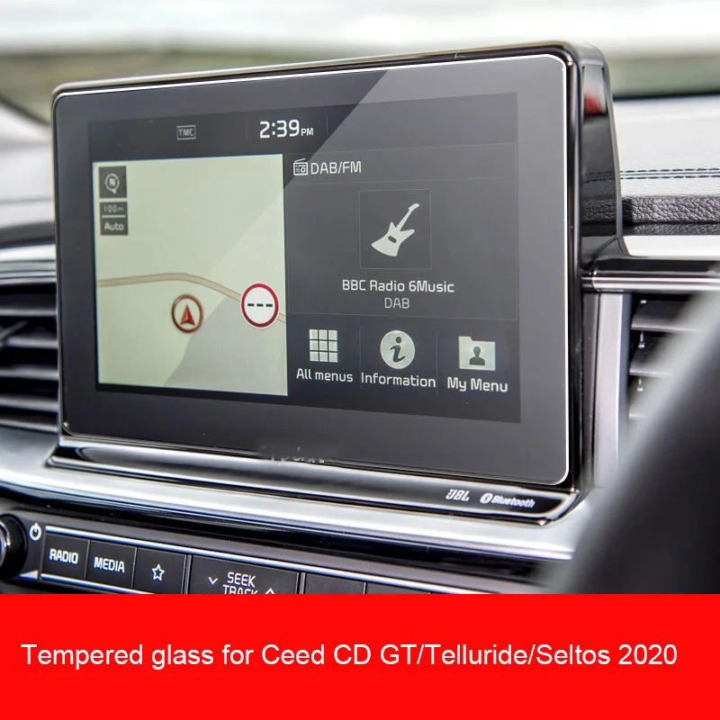 

Tempered Glass Screen Protector For Skoda swing 3 rapid 2021 6.5 inch Car Navigation Display Auto Protect Sticker