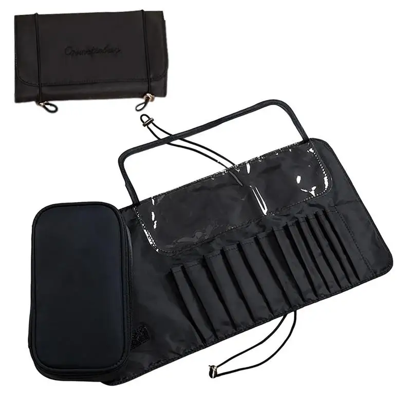 

Сумка для кистей для макияжа, сумка для вращающихся косметических кистей, Женская водонепроницаемая Кисть для макияжа, рулон, Женский держатель для косметики, дорожная Кисть для макияжа