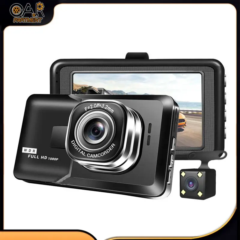 

1080p Mirror Driving Recorder Multifunctional Black Box Cycle Dashcam Durable Easy To Operate 3.0in Dash Cam Car Accessories Avi