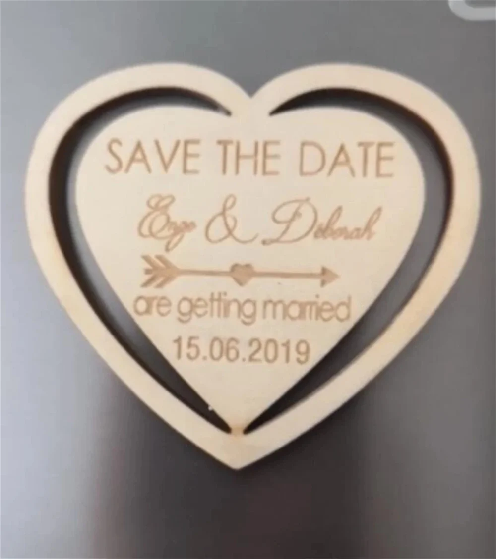 Деревянные сувениры с индивидуальными именами магниты надписью сохранить дату