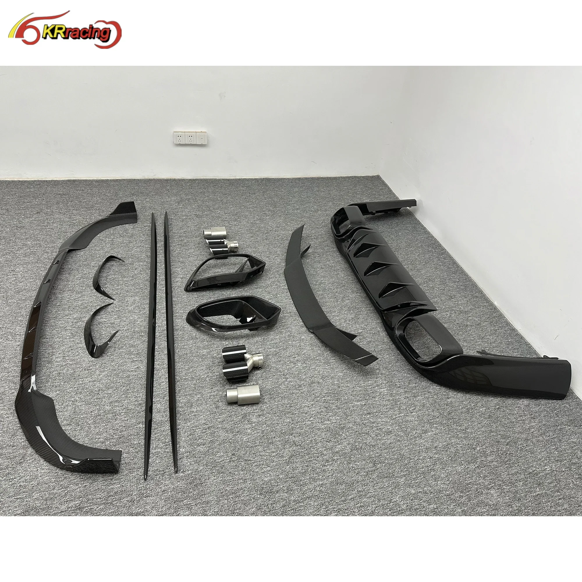 Автозапчасти из углеродного волокна Brabu Body Kit сухой автомобильный бампер крыло