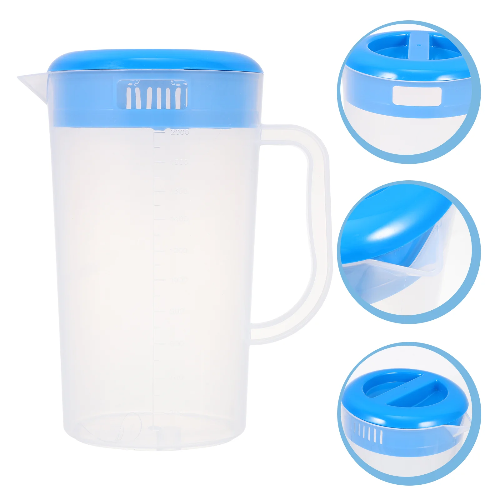 

Graduated Cold Water Jug Glass Terrarium Lid Dringk Dispenser Drinks Beverage Sun Tea Jar Plastic Tea Pitcher