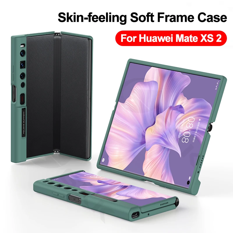 GKK custodia morbida con telaio in Silicone liquido per Huawei Mate XS 2 custodia All-around Edge Protection Stand Cover per Huawei Mate XS2