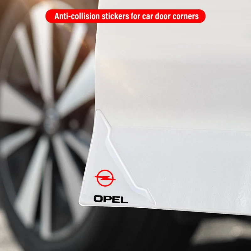 

2PCS Silicone Car Door Corner Cover 90 Degree Bumper Anti-Scratch Angle Accessories For Opel Astra H Astra J G Corsa Insignia Za