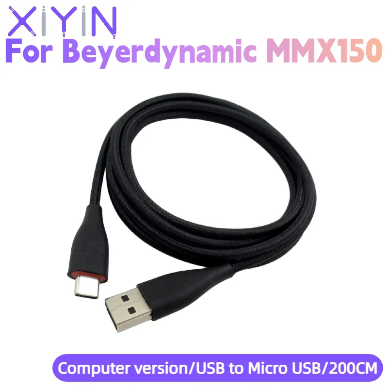 Фото USB-кабель для подключения к Micro USB (версия для ПК) для игровых наушников, аудиокабель для модернизации и замены для наушников Beyerdynamic MMX150 №5