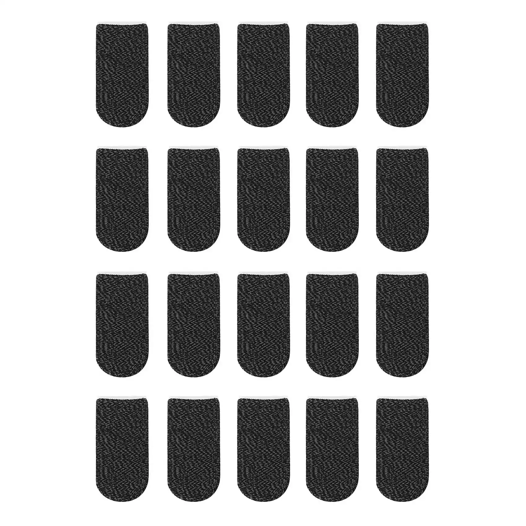 

Professional Gaming Finger Cots 18-Pin Black Edge Copper Fiber Anti-Sweat and Non-Slip Competitive Edition 20Pcs