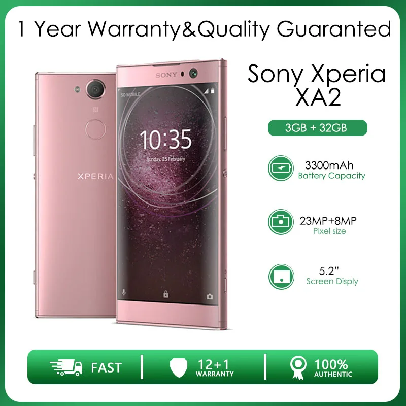 Sony Xperia XA2 H3113 Восстановленный Оригинальный разблокированный Android две Sim-карты 5 2