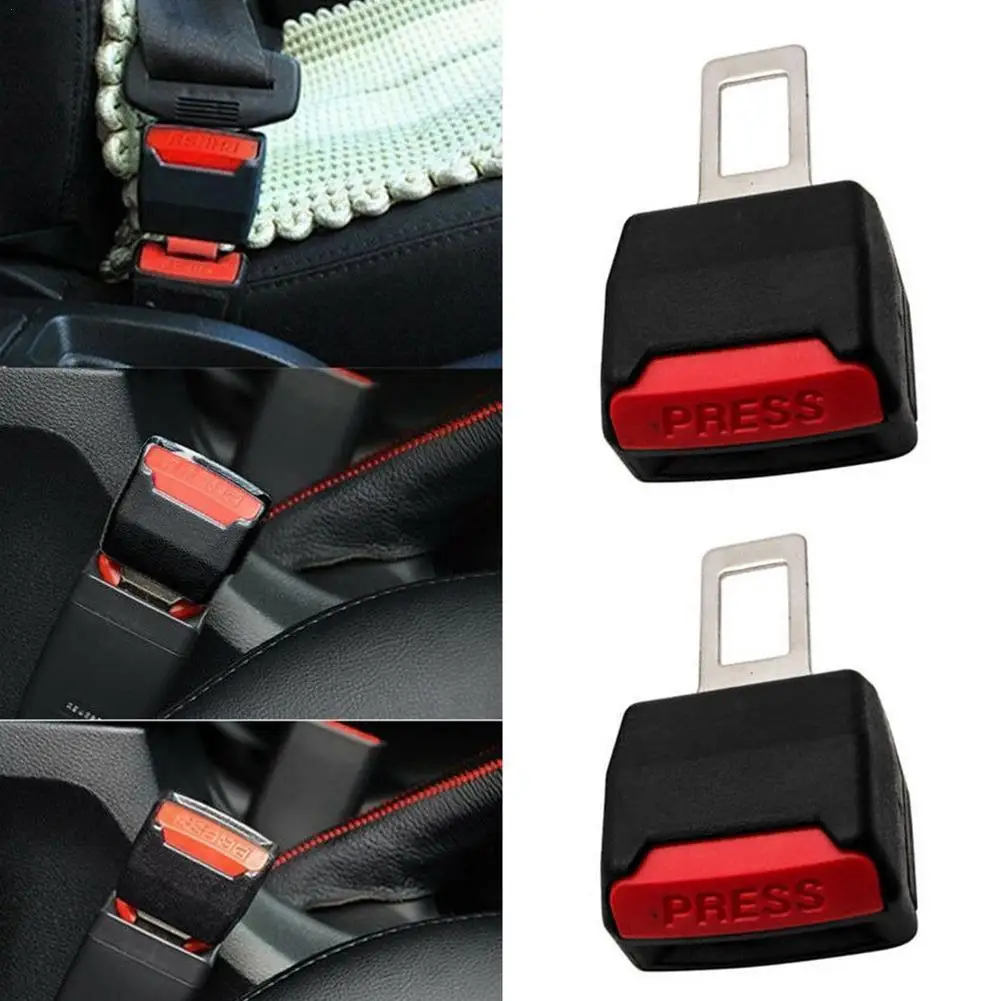 

2pcs Car Seat Belt Clip Extension Plug Car Safety Seat Lock Buckle Seatbelt Clip Extender Converter Accessories