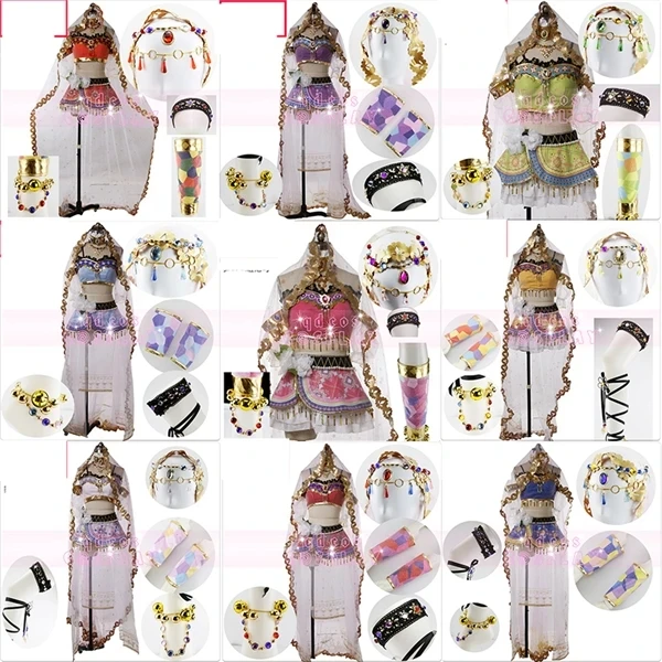 

love live cosplay ALL MEMBER cosplay costume Arabian night awakening Umi Maki Halloween uniform party dress free shipping