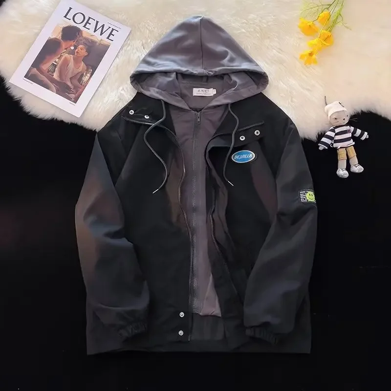 Новая весенне-осенняя мужская куртка в корейском модном гонконгском стиле