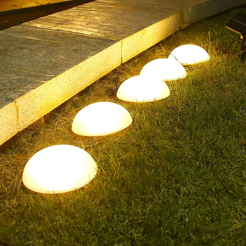 

LED Solar Lawn Yard Led Solar Lights 5 in 1 Hemisphere Solar Garden Light Waterproof Outdoor For PathWay Villa Ground Landscape