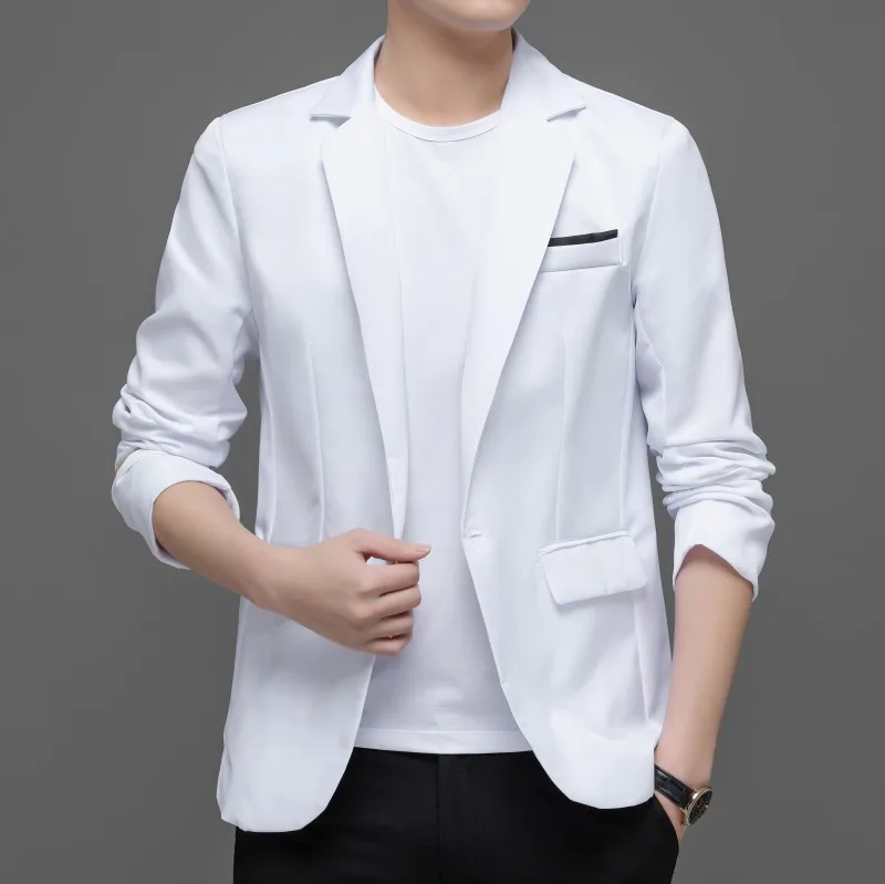 

Men's Wedding Single Button Casual Dress Suit Jacket