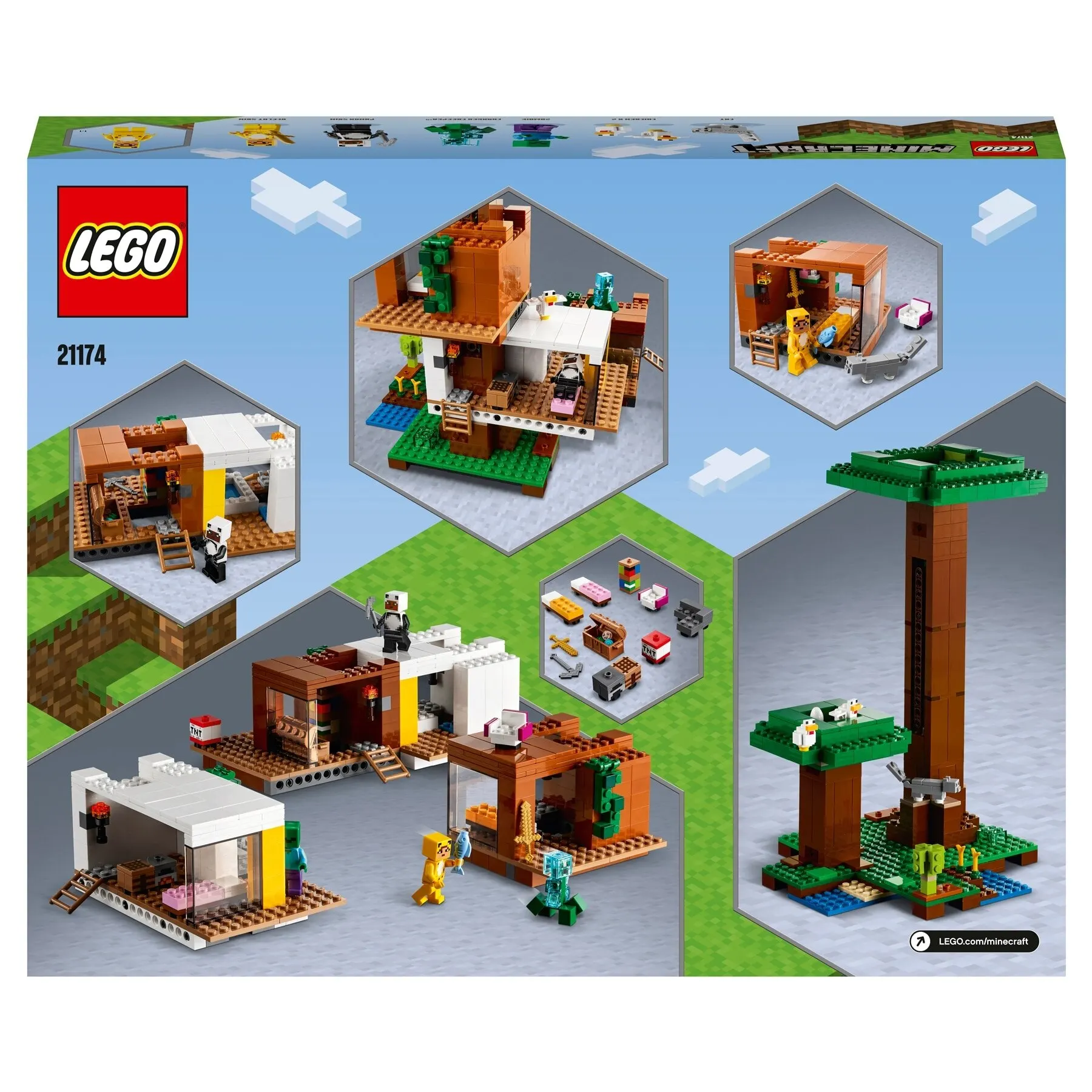 Конструктор LEGO Minecraft 21174 Современный домик на дереве