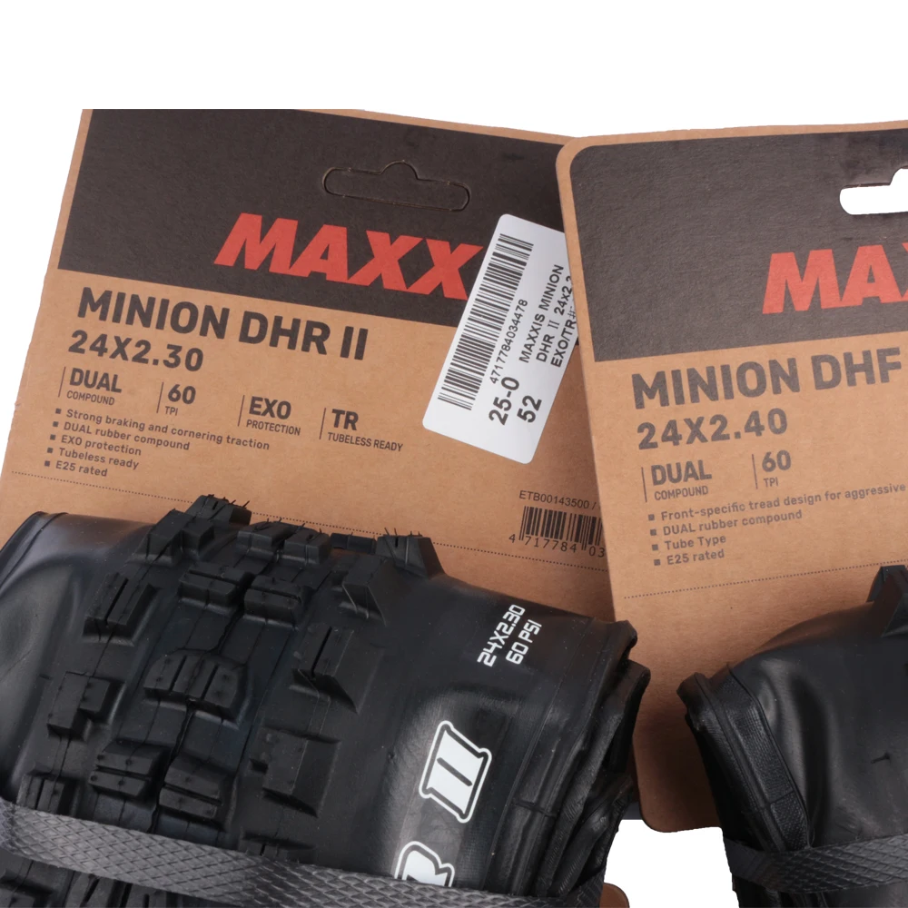 Фото MAXXIS MINION DHR II/DHF детские внедорожные бескамерные шины для горного велосипеда Downhill XC 20 дюймов 24-дюймовые шины для горного велосипеда №5